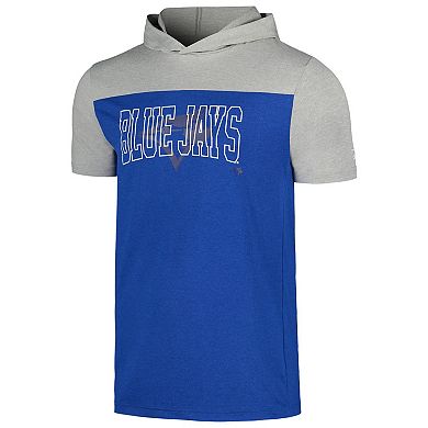 Men's New Era Royal Toronto Blue Jays Active Brushed Hoodie T-Shirt