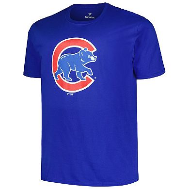 Men's Profile Royal Chicago Cubs Big & Tall #1 Dad T-Shirt