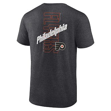Men's Fanatics Branded Heather Charcoal Philadelphia Flyers Backbone T-Shirt