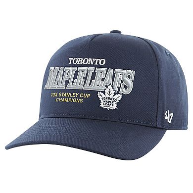 Men's '47 Navy Toronto Maple Leafs 13X Stanley Cup Champions Penalty Box Hitch Adjustable Hat