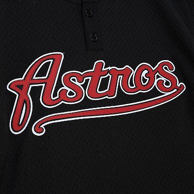 Men's Profile Craig Biggio Black Houston Astros Big & Tall Cooperstown Collection Mesh Batting Practice Jersey