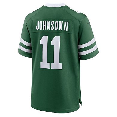 Men's Nike Jermaine Johnson II Legacy Green New York Jets Game Jersey