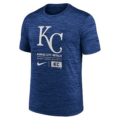 Men's Nike Royal Kansas City Royals Large Logo Velocity T-Shirt