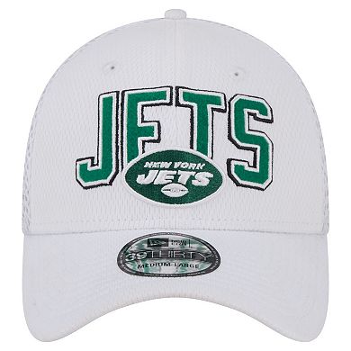 Men's New Era White New York Jets Breakers 39THIRTY Flex Hat