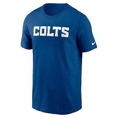 Men's Nike Royal Indianapolis Colts Primetime Wordmark Essential T-Shirt