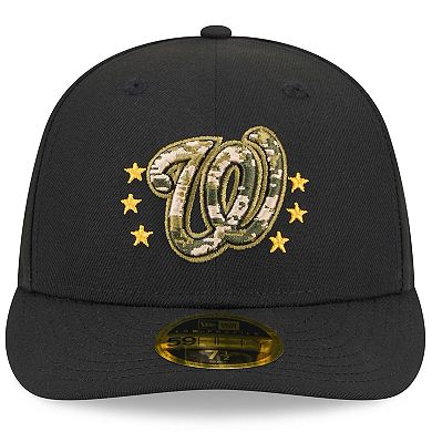 Men's New Era  Black Washington Nationals 2024 Armed Forces Day Low Profile 59FIFTY Fitted Hat