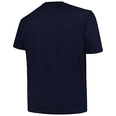 Men's Profile  Navy Milwaukee Brewers Big & Tall Americana T-Shirt