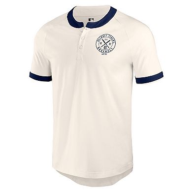 Men's Darius Rucker Collection by Fanatics White Detroit Tigers Henley Raglan T-Shirt