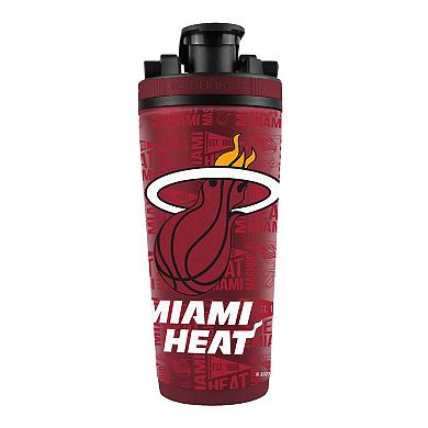 WinCraft Miami Heat 26oz. 4D Stainless Steel Ice Shaker Bottle
