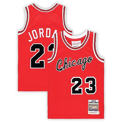 Preschool Mitchell & Ness Michael Jordan Red Chicago Bulls Hardwood Classics 1984/85 Authentic Swingman Jersey