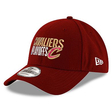 Men's New Era Wine Cleveland Cavaliers 2024 NBA Playoffs 9FORTY Adjustable Hat