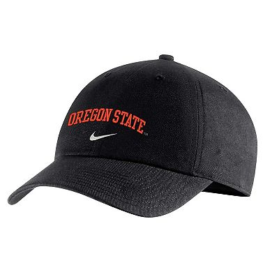 Men's Nike Black Oregon State Beavers Heritage86 Campus Adjustable Hat