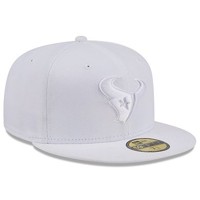 Men's New Era White Houston Texans White on White 59FIFTY Fitted Hat