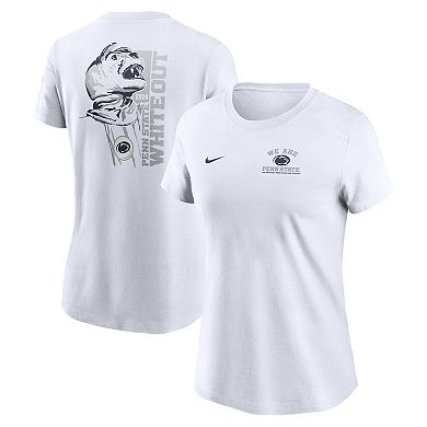 Women's Nike White Penn State Nittany Lions 2024 White Out T-Shirt
