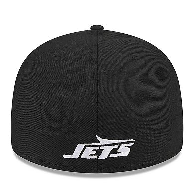 Men's New Era Black New York Jets Omaha Low Profile 59FIFTY Fitted Hat
