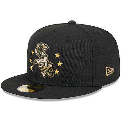 Men's New Era  Black Chicago White Sox 2024 Armed Forces Day On-Field 59FIFTY Fitted Hat