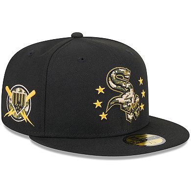 Men's New Era  Black Chicago White Sox 2024 Armed Forces Day On-Field 59FIFTY Fitted Hat