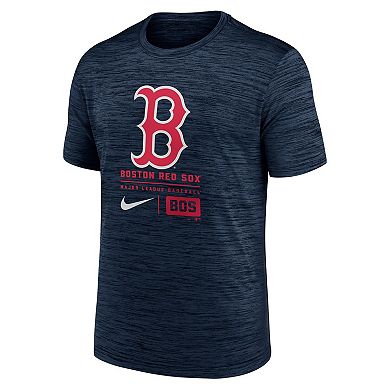 Men's Nike Navy Boston Red Sox Large Logo Velocity T-Shirt