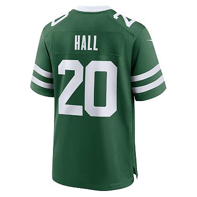 Men's Nike Breece Hall Legacy Green New York Jets Game Jersey