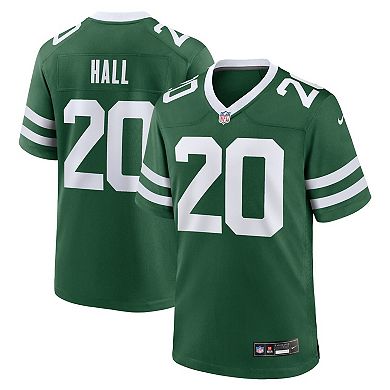 Men's Nike Breece Hall Legacy Green New York Jets Game Jersey
