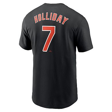 Men's Nike Jackson Holliday Black Baltimore Orioles Fuse Name & Number T-Shirt