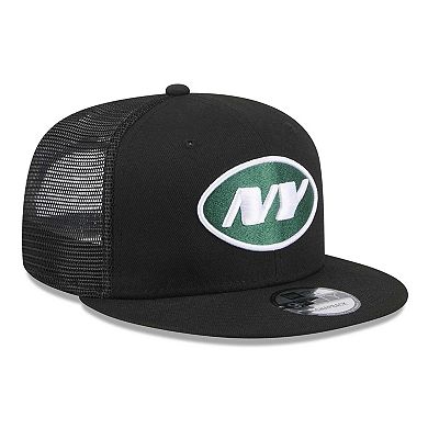 Men's New Era Black New York Jets Shade Trucker 9FIFTY Snapback Hat