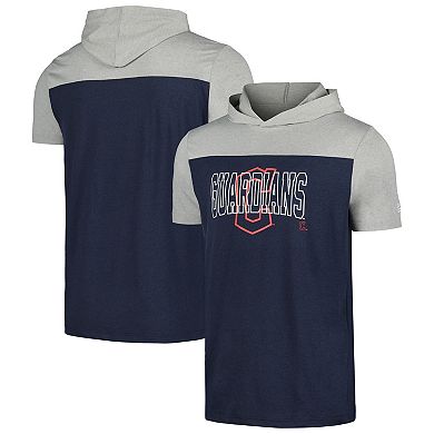 Men's New Era Navy Cleveland Guardians Active Brushed Hoodie T-Shirt