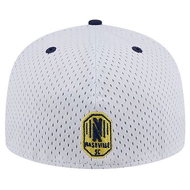 Men's New Era Gray Nashville SC Throwback Mesh 59FIFTY Fitted Hat