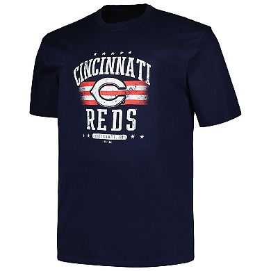 Men's Profile  Navy Cincinnati Reds Big & Tall Americana T-Shirt