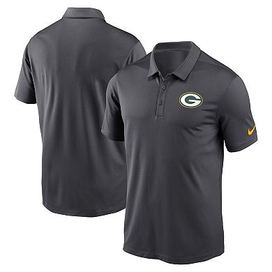 Men's Nike Anthracite Green Bay Packers Franchise Team Logo Performance Polo