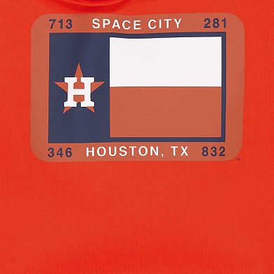 Women's New Era Orange Houston Astros City Connect Pullover Hoodie