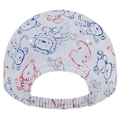 Toddler New Era White Chicago Cubs Animal 9FORTY Flex Hat