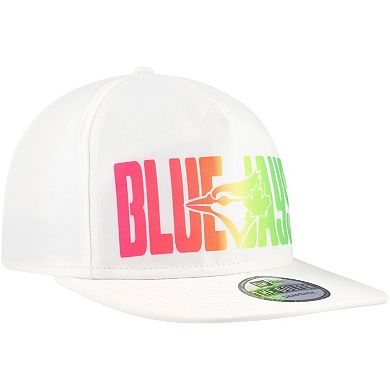 Men's New Era White Toronto Blue Jays Spring Spectrum Golfer Snapback Hat