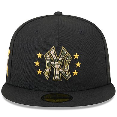 Men's New Era  Black New York Yankees 2024 Armed Forces Day On-Field 59FIFTY Fitted Hat