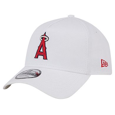 Men's New Era White Los Angeles Angels TC A-Frame 9FORTY Adjustable Hat