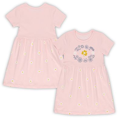 Girls Toddler Wes & Willy Pink Notre Dame Fighting Irish Daisy Dress