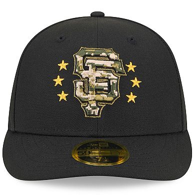 Men's New Era  Black San Francisco Giants 2024 Armed Forces Day Low Profile 59FIFTY Fitted Hat