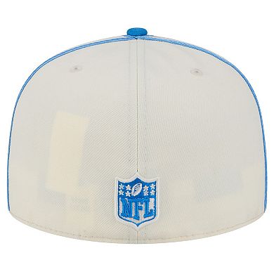 Men's New Era Cream Detroit Lions Soutache 59FIFTY Fitted Hat