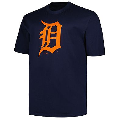 Men's Profile Navy Detroit Tigers Big & Tall #1 Dad T-Shirt