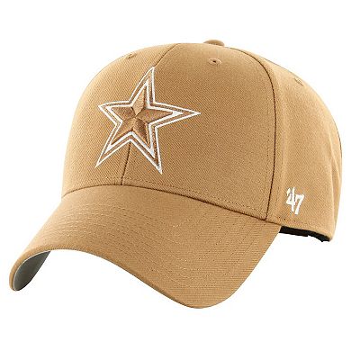 Men's '47 Tan Dallas Cowboys MVP Camel Adjustable Hat