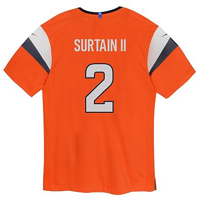 Preschool Nike Patrick Surtain II Orange Denver Broncos Game Jersey