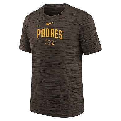 Youth Nike Brown San Diego Padres Authentic Collection Practice Performance T-Shirt