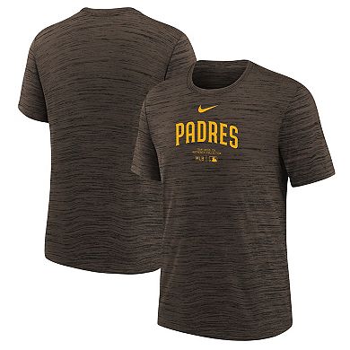 Youth Nike Brown San Diego Padres Authentic Collection Practice Performance T-Shirt