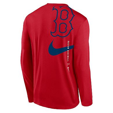 Men's Nike Red Boston Red Sox Large Swoosh Back Legend Performance T-Shirt