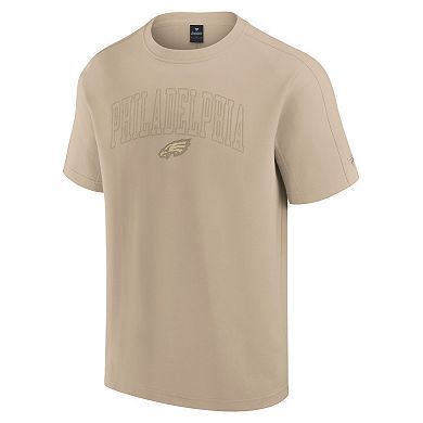 Unisex Fanatics Signature Khaki Philadelphia Eagles Elements Heavyweight Tri-Blend T-Shirt
