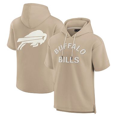 Unisex Fanatics Signature Khaki Buffalo Bills Elements Super Soft Fleece Short Sleeve Pullover Hoodie