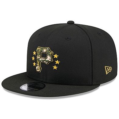 Men's New Era  Black Pittsburgh Pirates 2024 Armed Forces Day 9FIFTY Snapback Hat