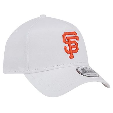 Men's New Era White San Francisco Giants TC A-Frame 9FORTY Adjustable Hat