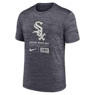 Men's Nike Black Chicago White Sox Large Logo Velocity T-Shirt