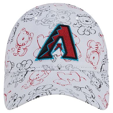 Toddler New Era White Arizona Diamondbacks Animal 9FORTY Flex Hat